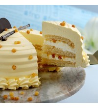 Heavenly Butterscotch Cream Cake- Half Kg