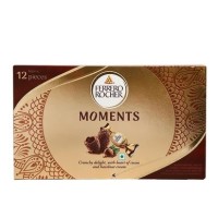 Ferrero Rocher Moments Crunchy Delight, with Heart of Cocoa and Hazelnut Cream 92.8g, Approx 16Pcs