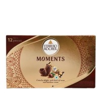 Ferrero Rocher Moments Crunchy Delight, with Heart of Cocoa and Hazelnut Cream 92.8g, Approx 16Pcs