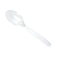 Plastic Disposable Spoon Plain 100Pc of 1Pack