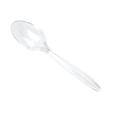 Plastic Disposable Spoon Plain 100Pc of 1Pack